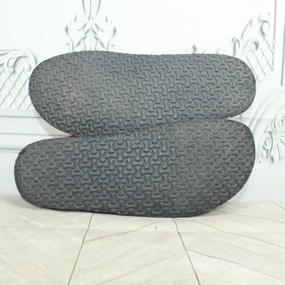 *LL Bean Brown Suede Slip-On Shearling Lined Clogs Slippers Size 10.5 Inches - Picture 9 of 9